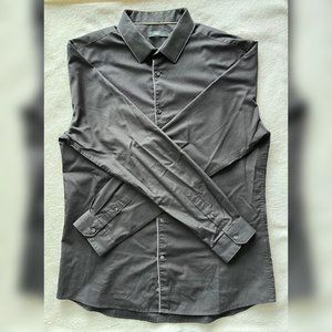 Men's Black Casual Button Down Shirt